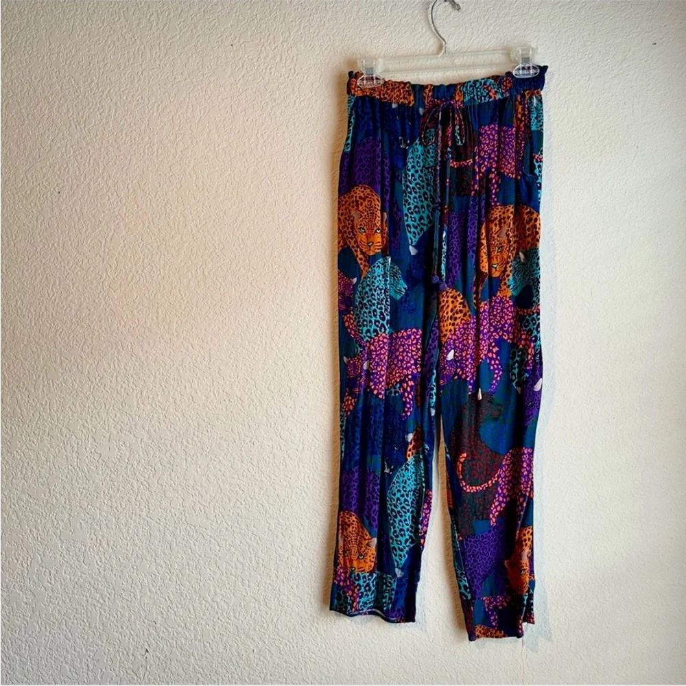 FARM Rio Midnight Leopard Pants Size S - Picture 4 of 4
